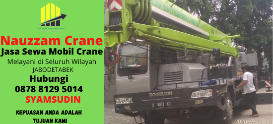 Rental Crane Terbaik di Srengseng Sawah Jakarta Selatan Hubungi 087881295014