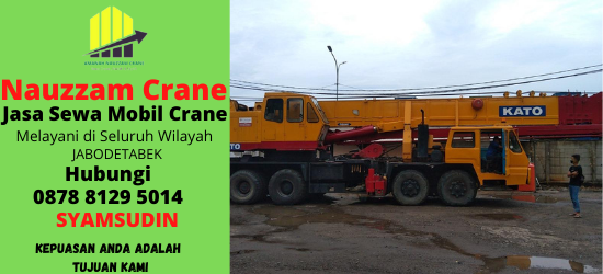 Rental Crane Terbaik di Paseban Jakarta Pusat Hubungi 087881295014