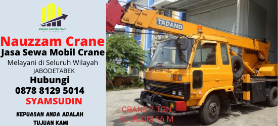 Rental Crane Terbaik di Keroncong Tangerang Hubungi 087881295014