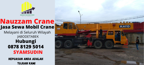 Rental Crane Terbaik di Pakojan Tangerang Hubungi 087881295014