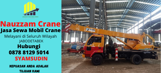 Rental Crane Terbaik di Pakualam Tangerang Selatan Hubungi 087881295014