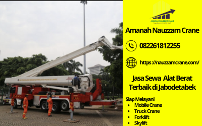 Sewa Skylift Terbaik di Manis Jaya Hubungi 08226181225